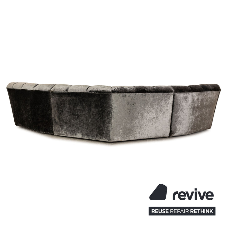 Canapé d'angle Bretz Cloud 7 en tissu gris