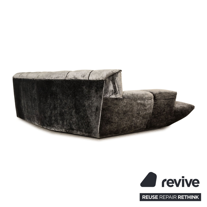 Canapé d'angle Bretz Cloud 7 en tissu gris