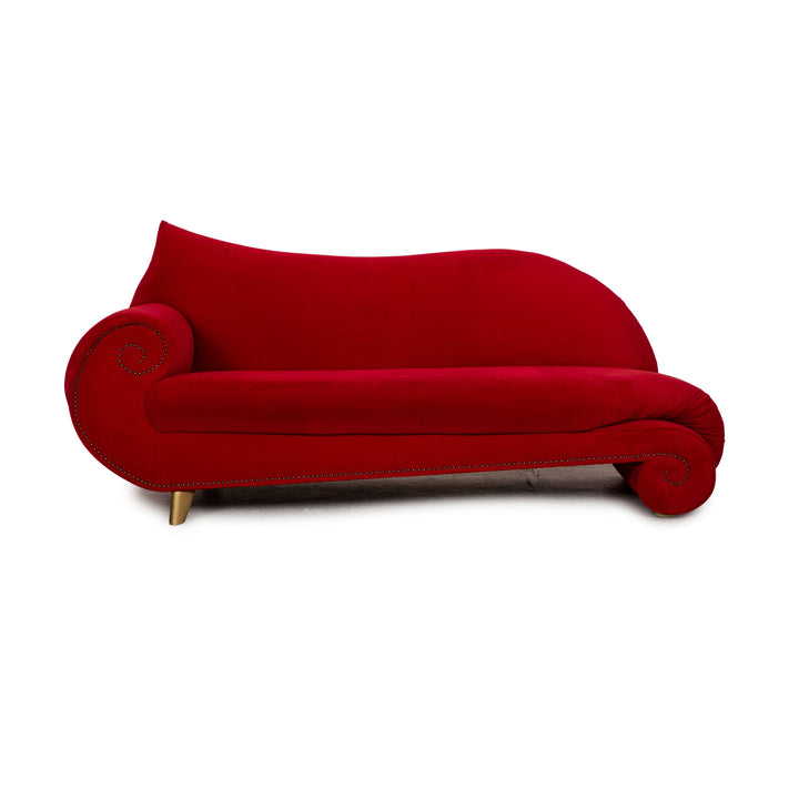 Bretz Gaudi Stoff Dreisitzer Rot Sofa Couch