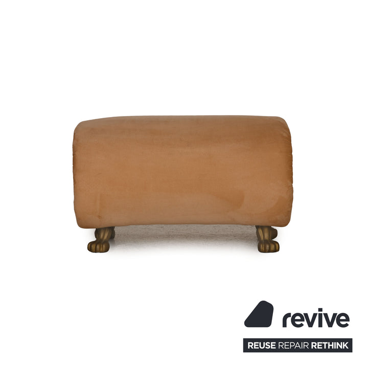 Bretz Gaudi Stoff Hocker Beige
