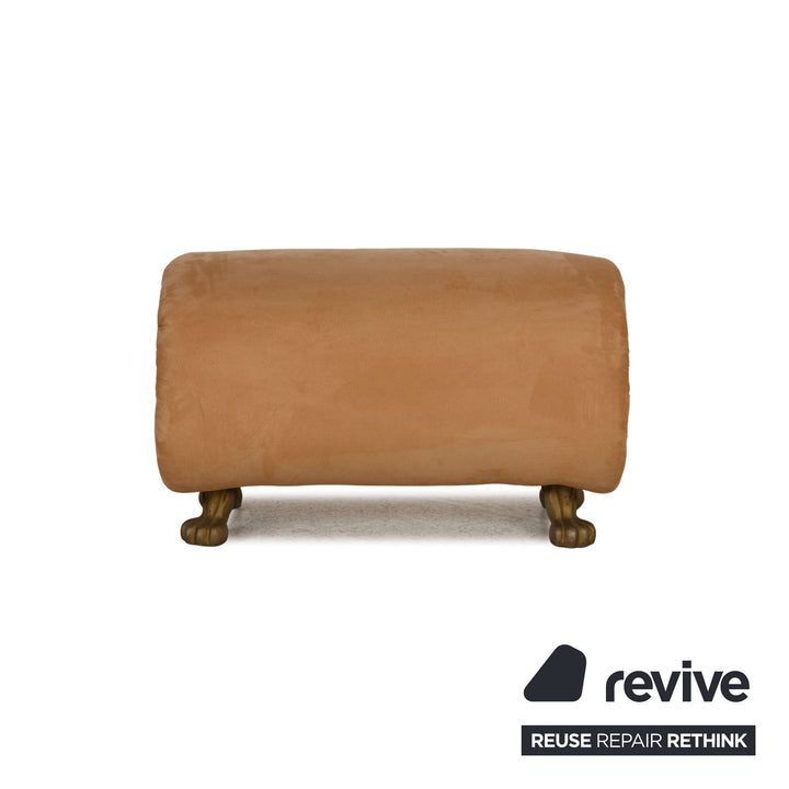 Bretz Gaudi Stoff Hocker Beige