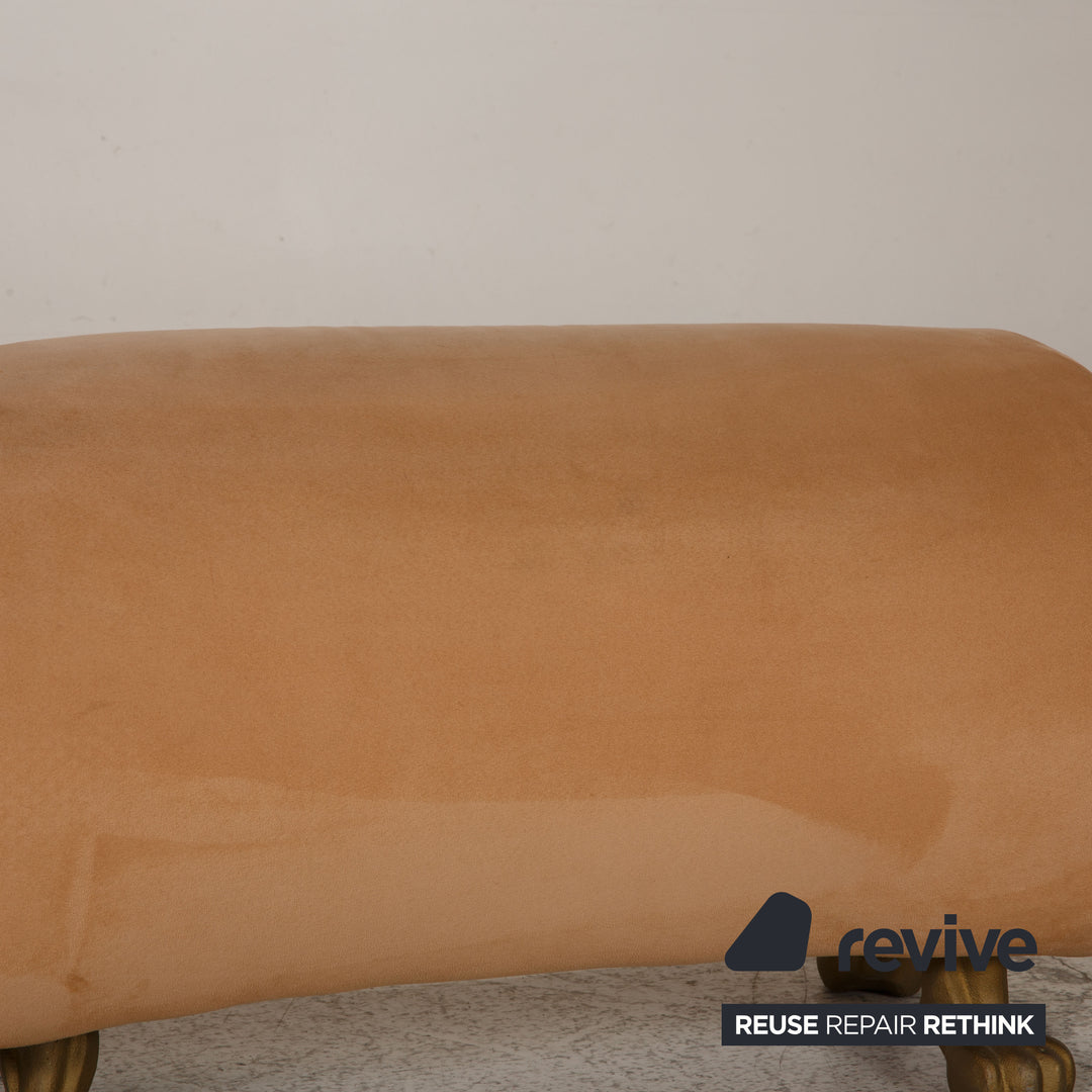 Bretz Gaudi Stoff Hocker Beige
