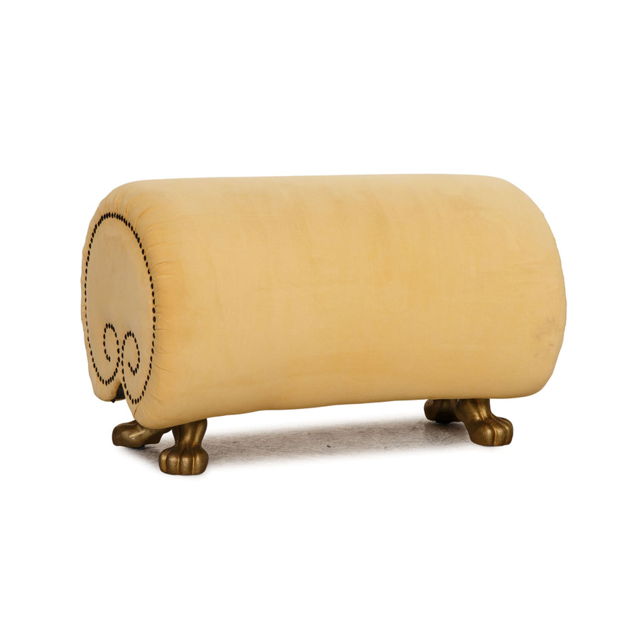 Bretz Gaudi Stoff Hocker Gelb