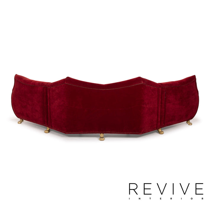 Bretz Gaudi Stoff Sofa Rot Ecksofa Samt