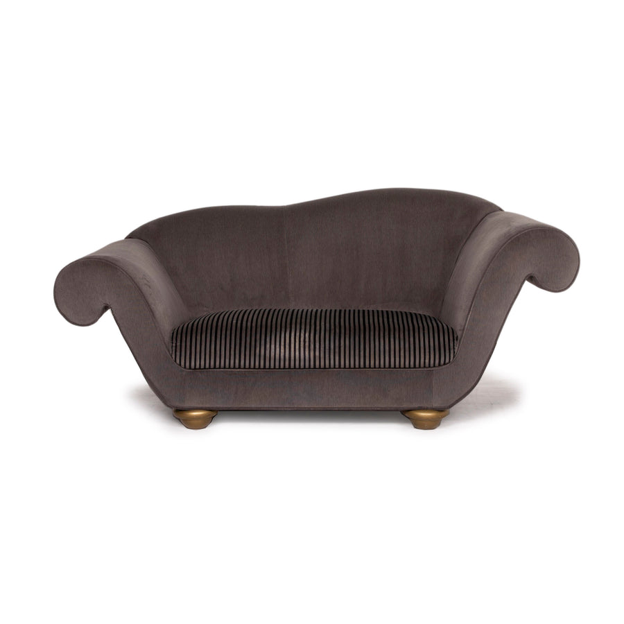 Bretz LouLou Canapé en Tissu Gris Deux Places Velours #15155