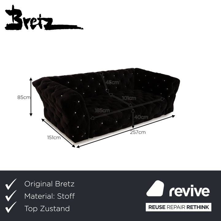 Bretz Marilyn Stoff Viersitzer Sofa Couch