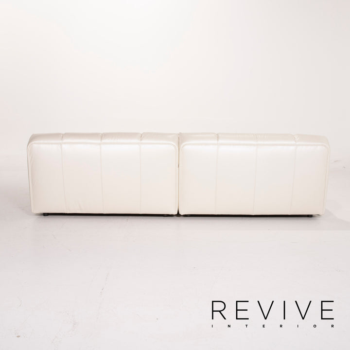 Bretz Ocean 7 Leder Sofa Creme Perlmutt Ecksofa #14547