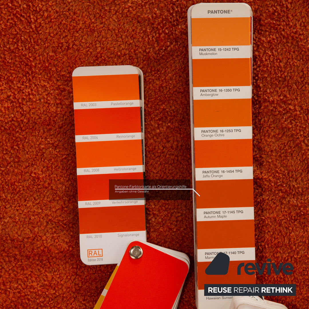 Fauteuil de piscine Bretz en tissu orange