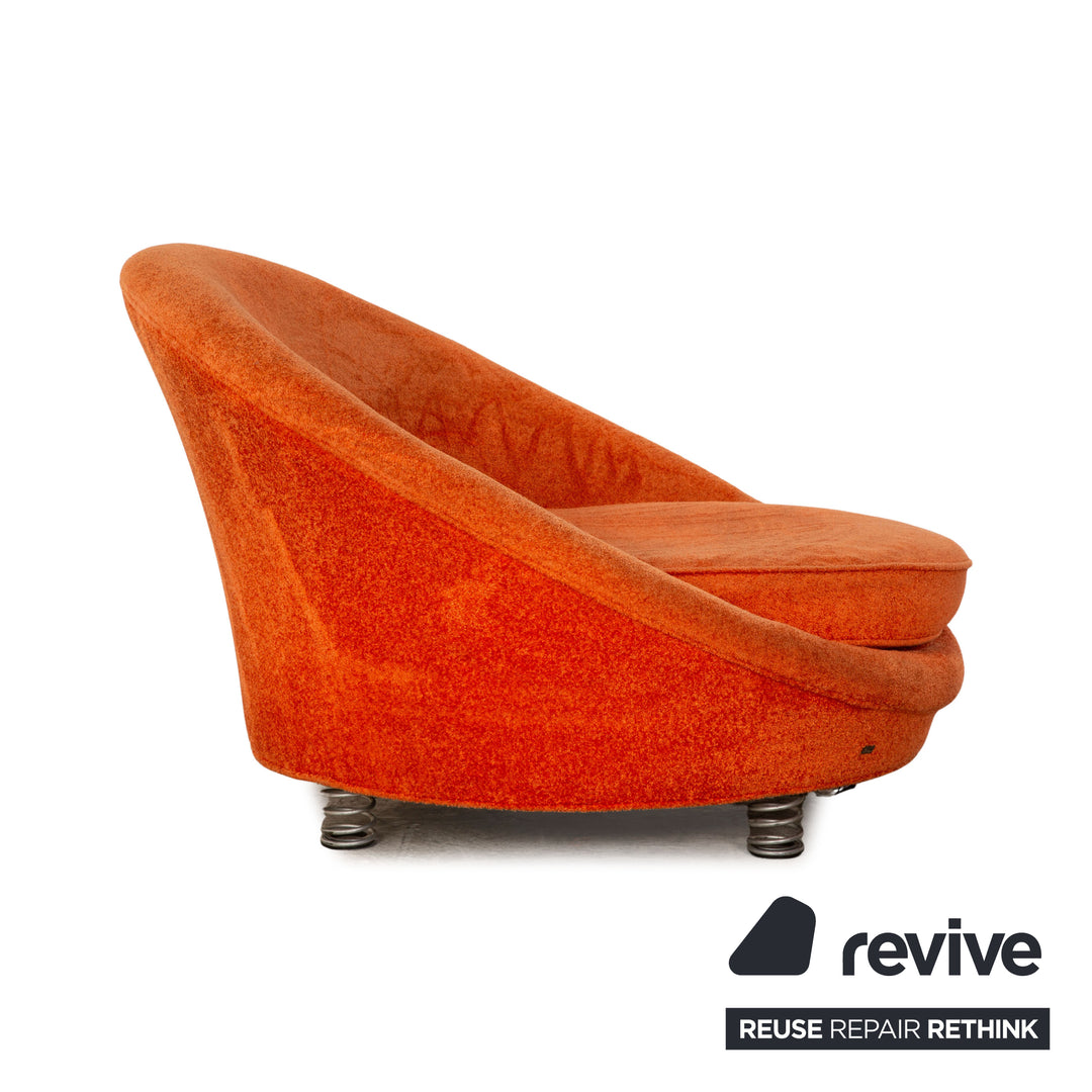 Fauteuil de piscine Bretz en tissu orange