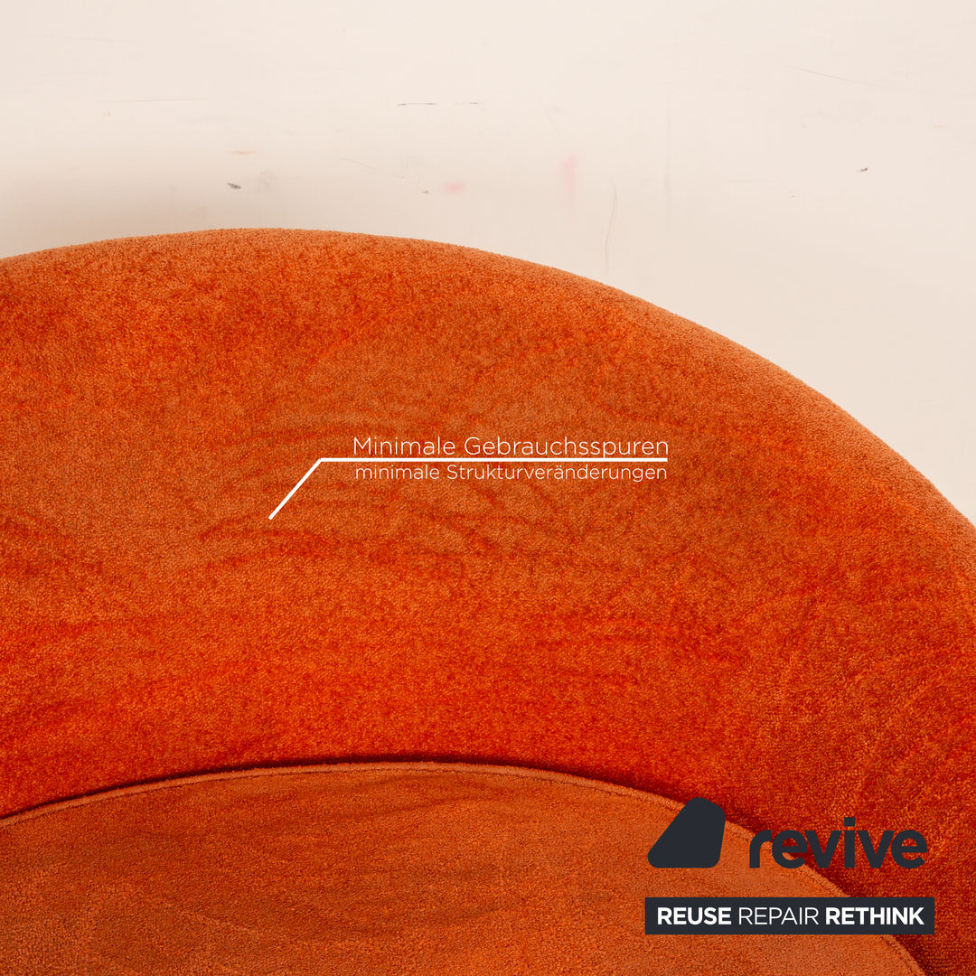 Fauteuil de piscine Bretz en tissu orange
