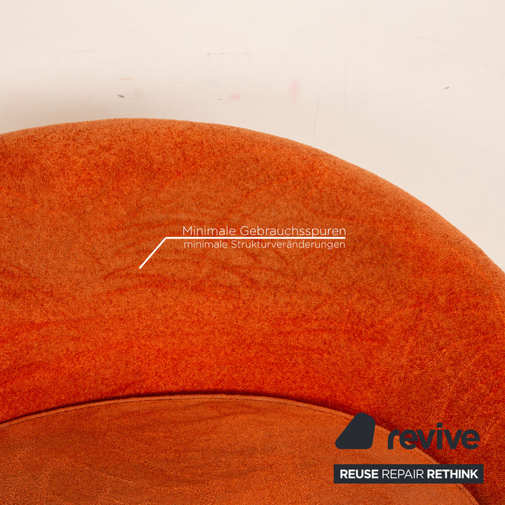Fauteuil de piscine Bretz en tissu orange