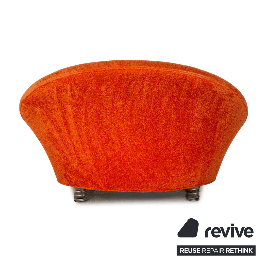 Fauteuil de piscine Bretz en tissu orange