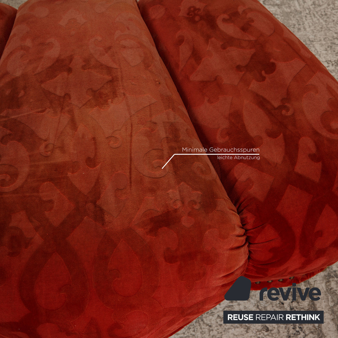 Bretz fabric stool red