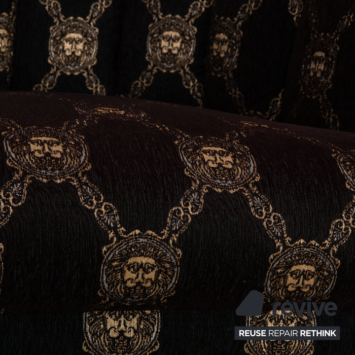 Bretz fabric armchair brown pattern