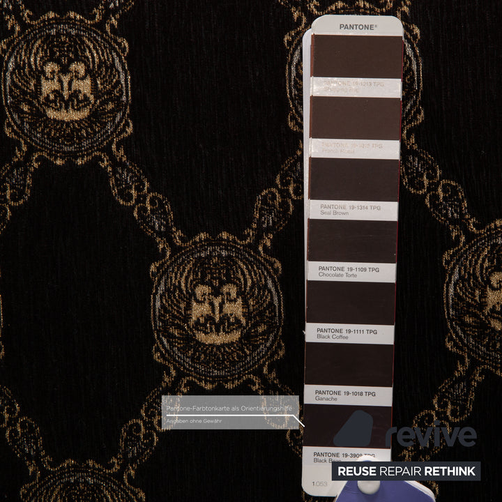 Bretz fabric armchair brown pattern