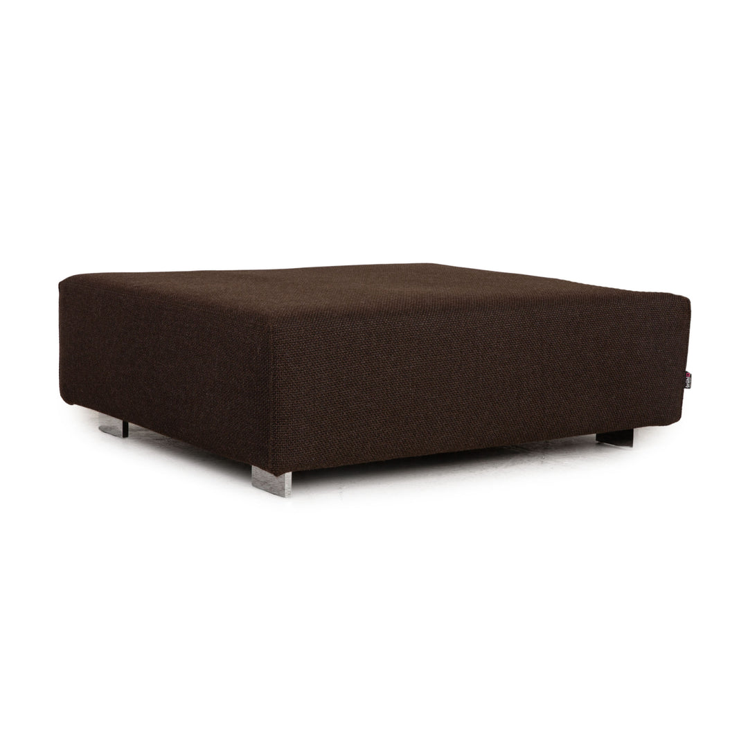 Brühl Fields fabric stool brown dark brown