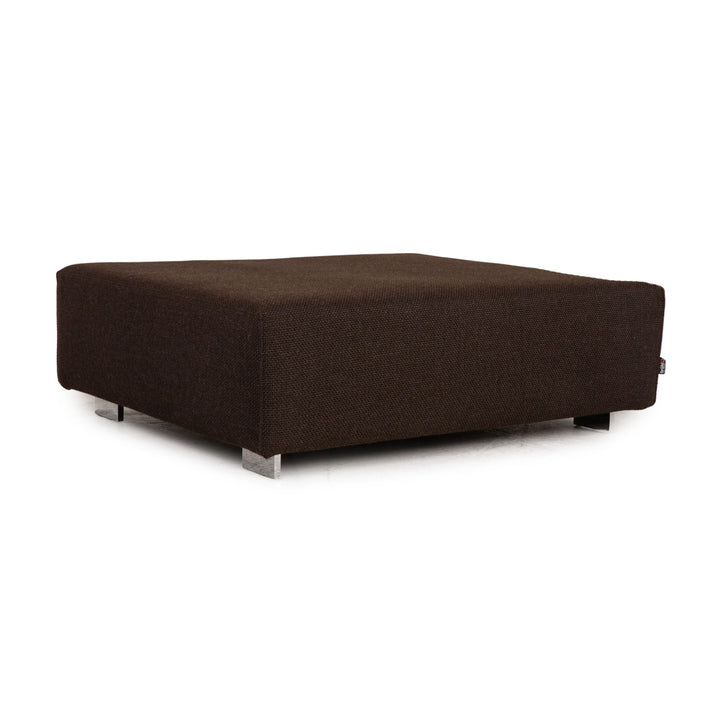 Brühl Fields fabric stool brown dark brown