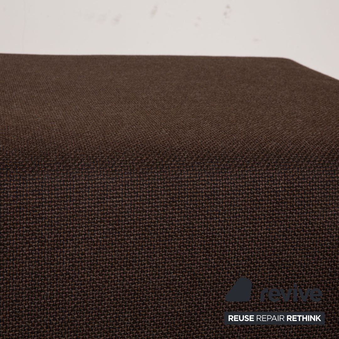 Brühl Fields fabric stool brown dark brown