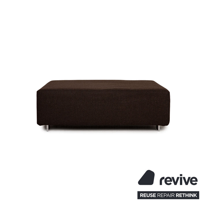 Brühl Fields fabric stool brown dark brown
