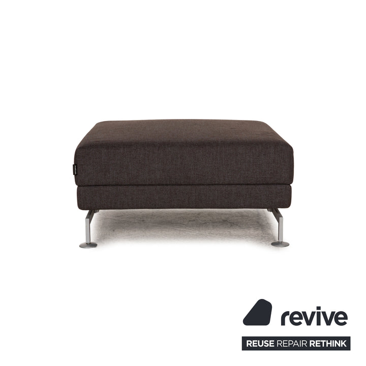 Tabouret en tissu Brühl Moule anthracite