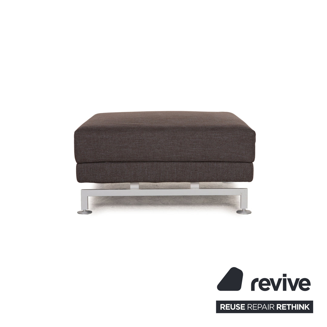 Tabouret en tissu Brühl Moule anthracite