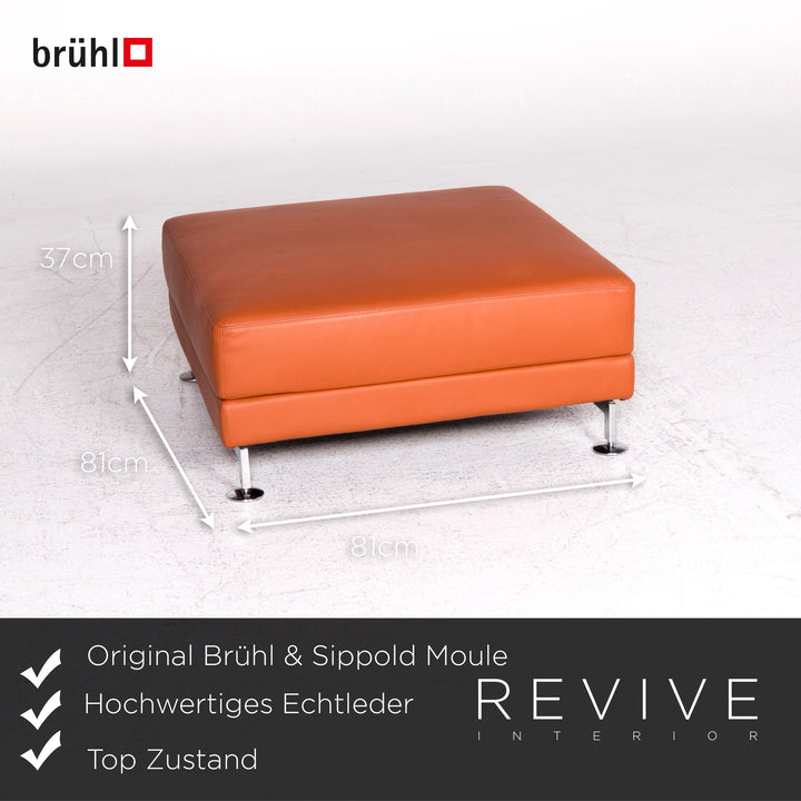 Brühl Moule designer sofa set orange corner sofa stool function #8996
