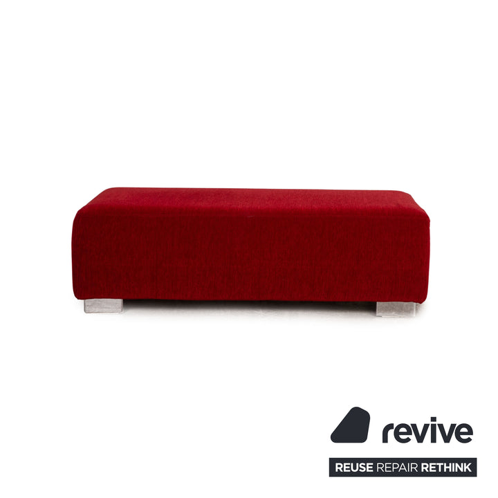 Brühl Stoff Hocker Rot