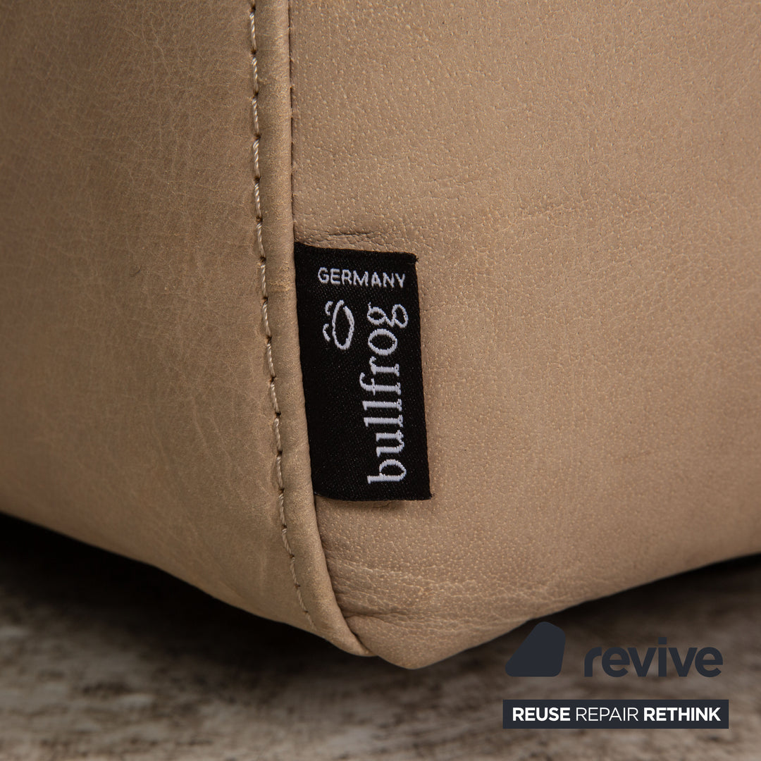 Bullfrog Camp Leder Ecksofa Beige Sofa Couch Recamiere rechts