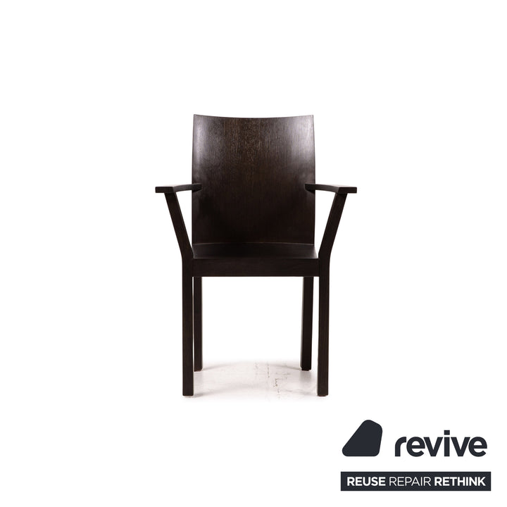 Chaise en bois bulthaup nemus marron foncé marron