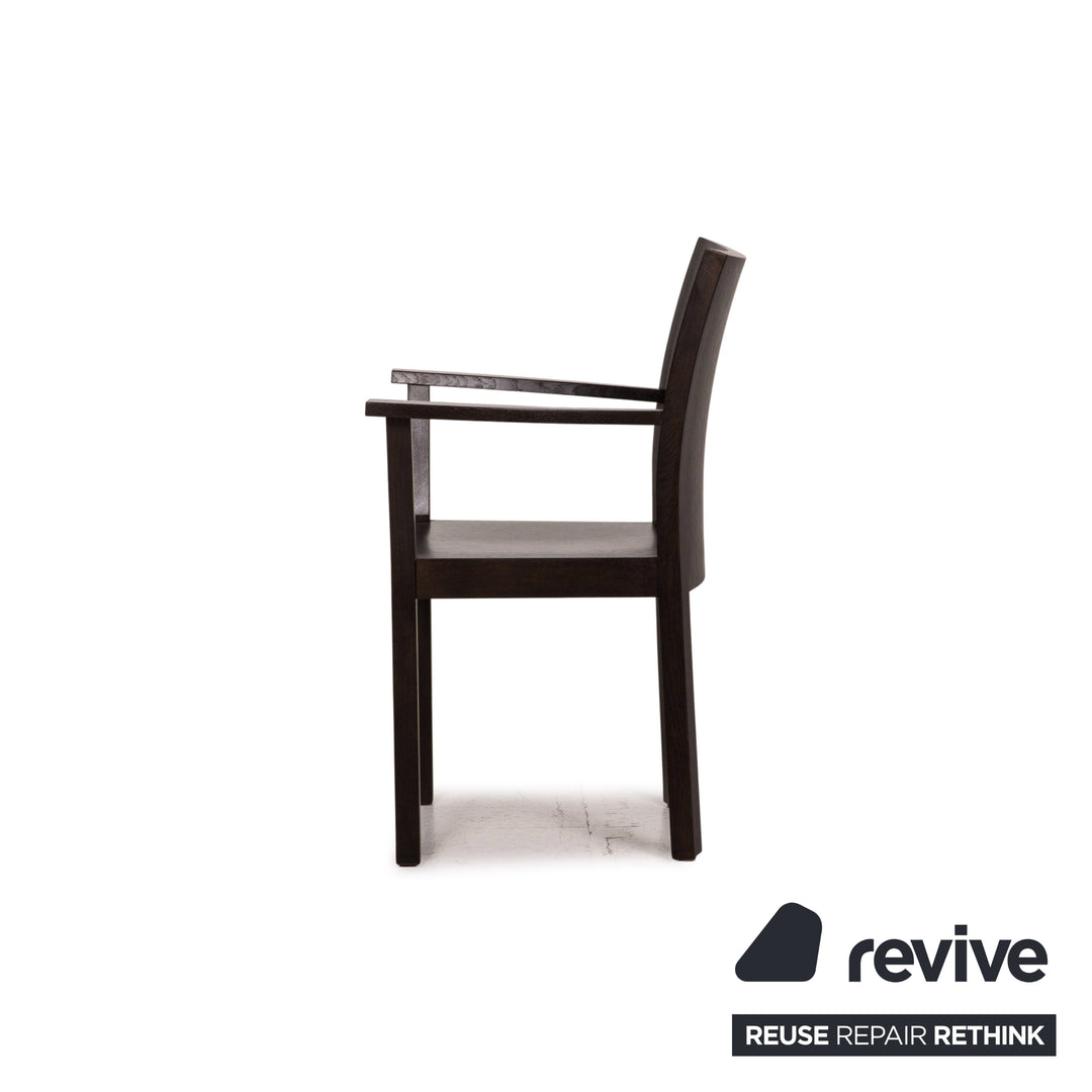 Chaise en bois bulthaup nemus marron foncé marron