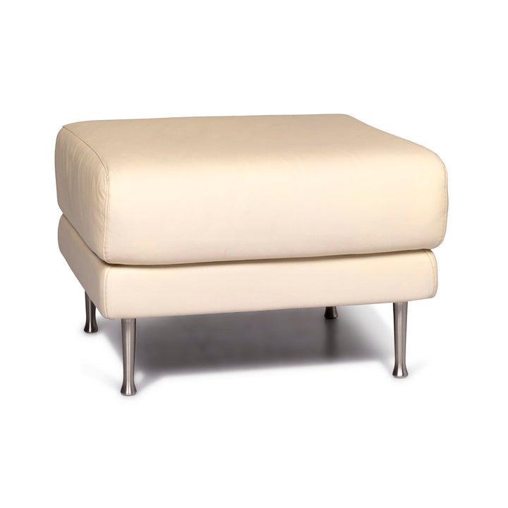 Koinor Leder Hocker Creme Schemel #9057