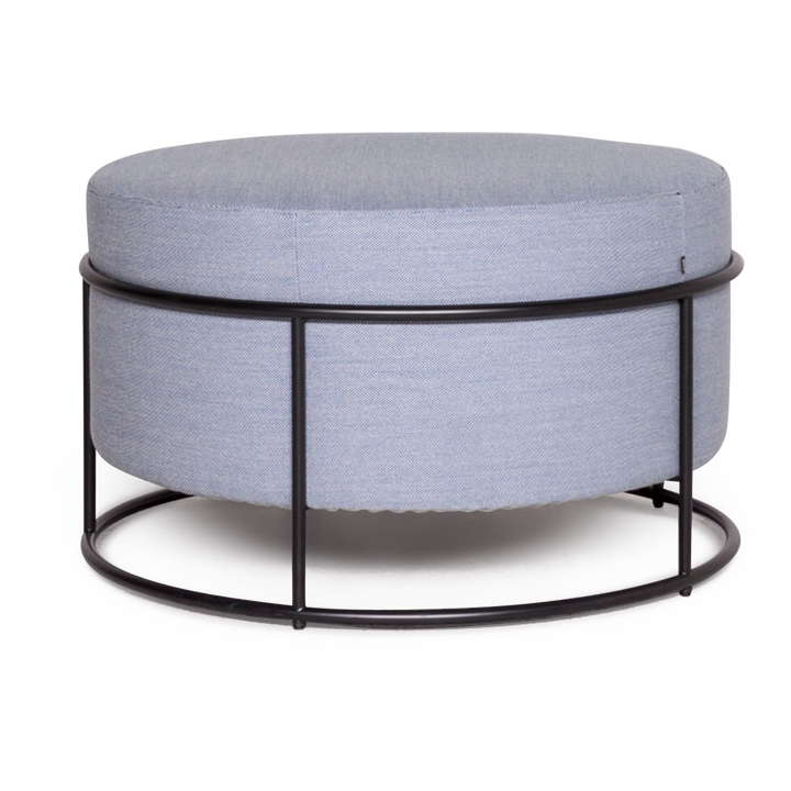 Tabouret en tissu Cor Drop bleu Pauline Deltour repose-pieds #8788