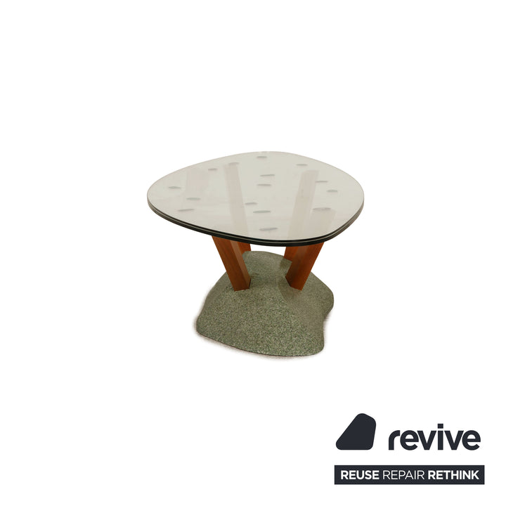 Cassina Artifici Glas Couchtisch Grau Grün