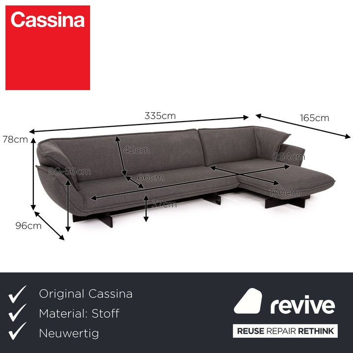 Cassina BEAM fabric corner sofa gray sofa couch