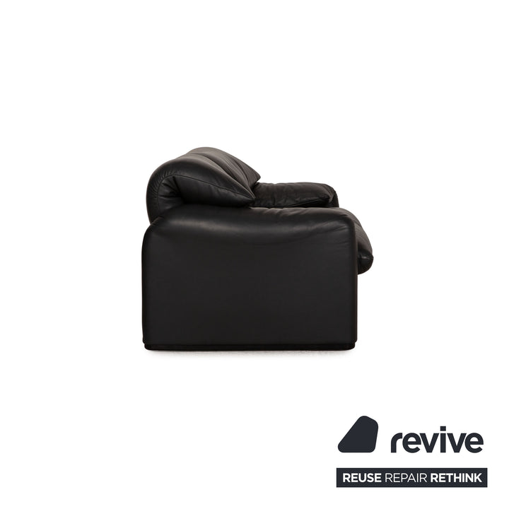 Cassina Maralunga Grau Zweisitzer Leder
