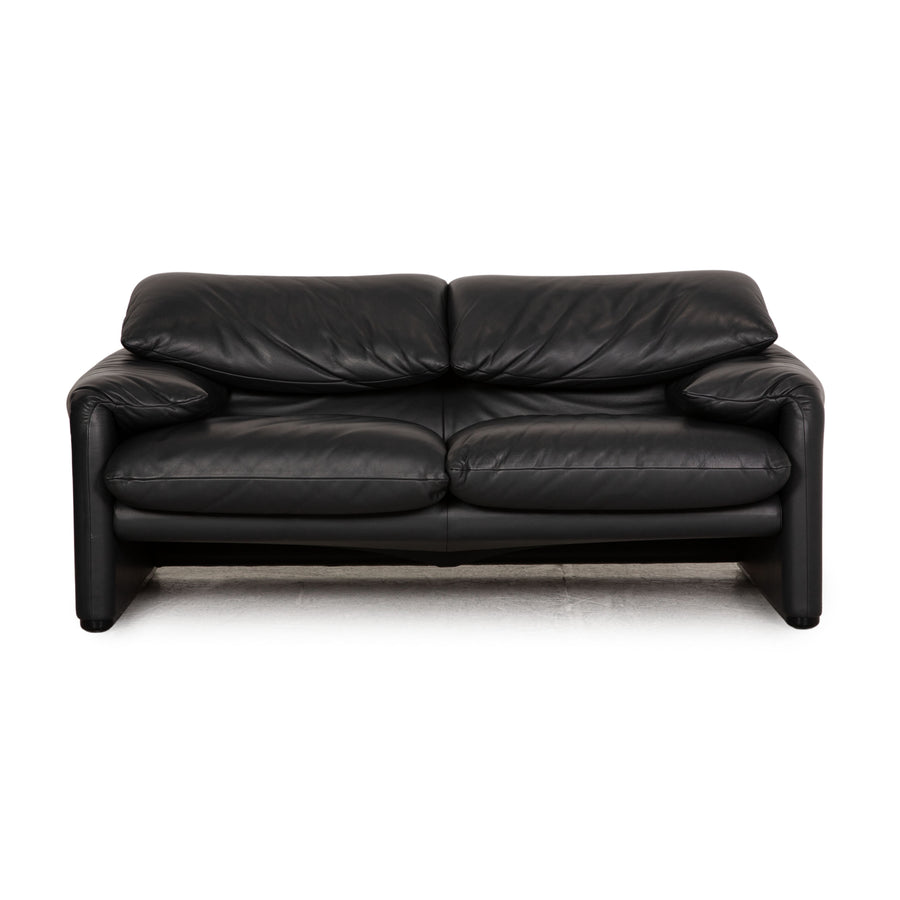 Cassina Maralunga Grau Zweisitzer Leder