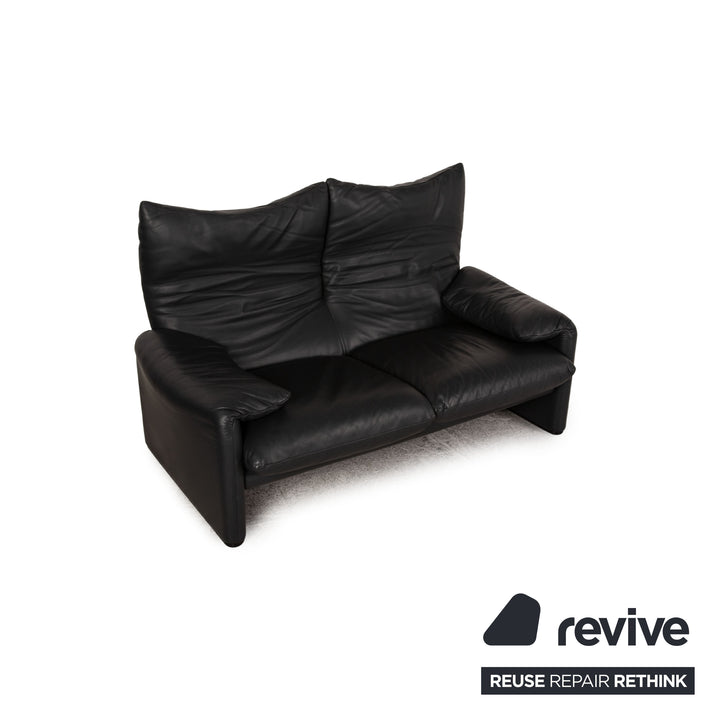 Cassina Maralunga Grau Zweisitzer Leder