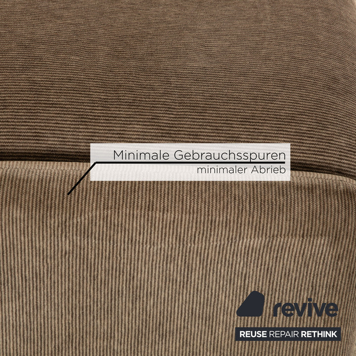 Cassina Maralunga Stoff Hocker Braun Grau