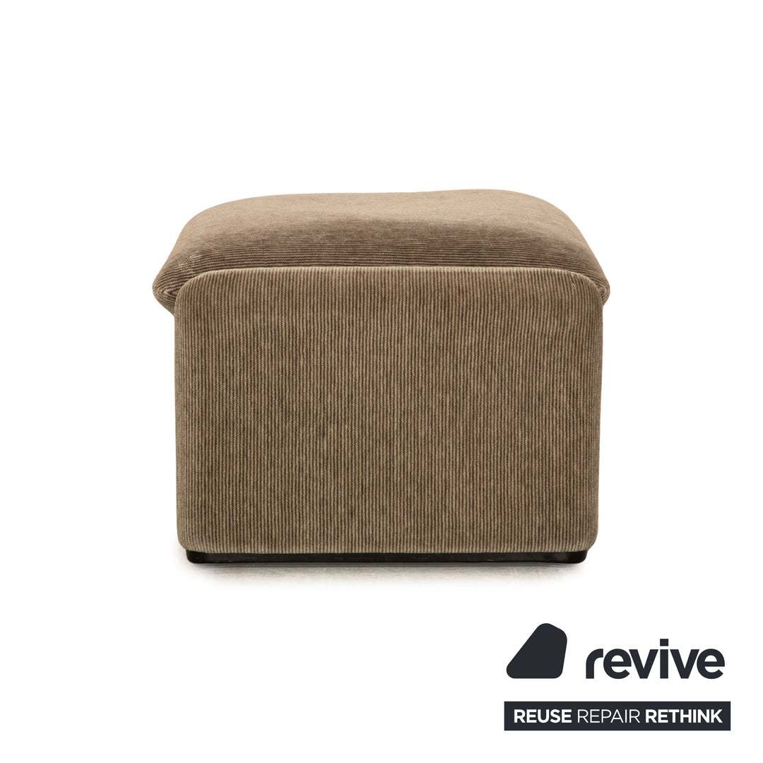 Cassina Maralunga Stoff Hocker Braun Grau