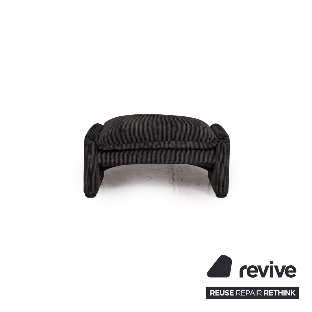 Cassina Maralunga Stoff Hocker Grau