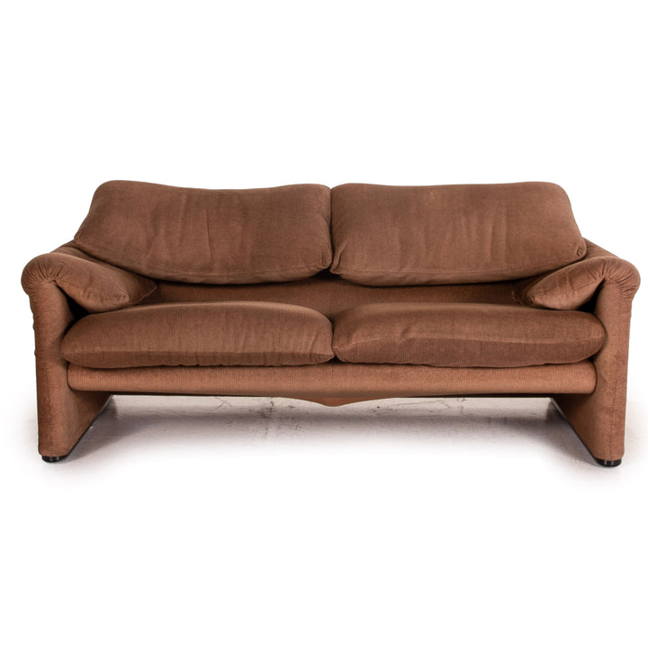 Canapé en tissu Cassina Maralunga marron, canapé fonctionnel à deux places