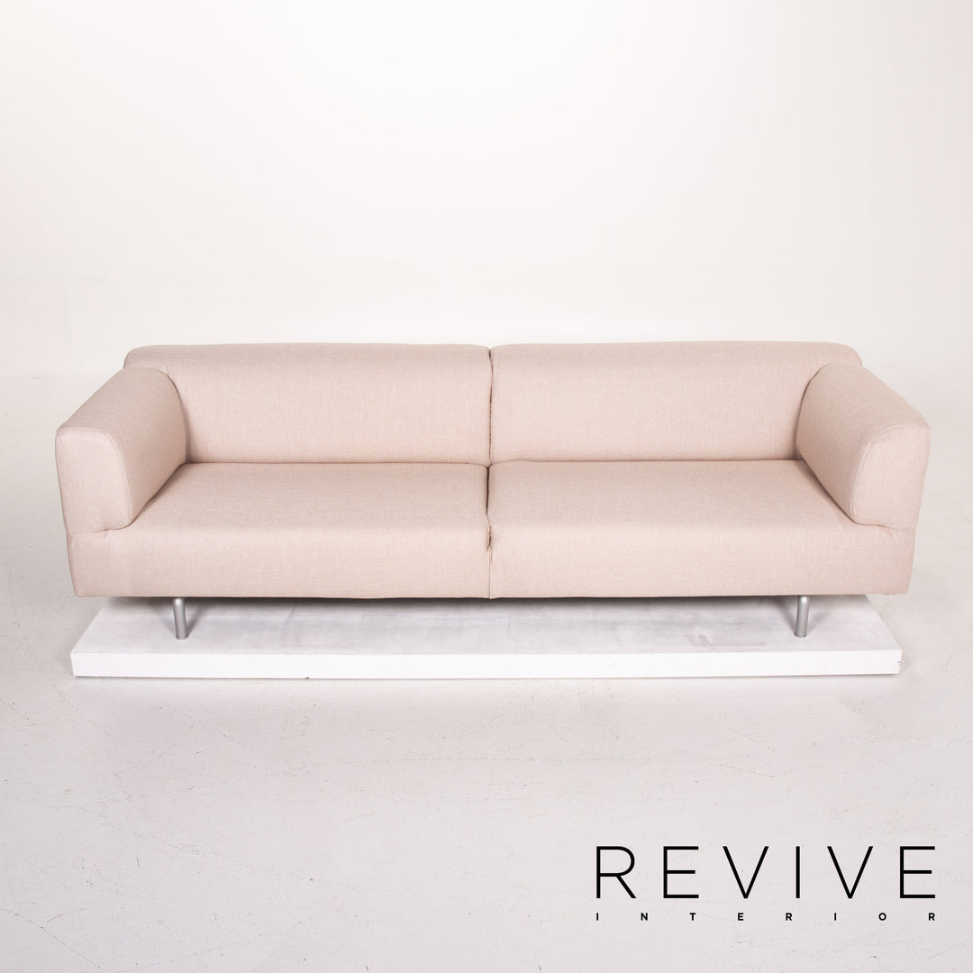 Cassina Met canapé en tissu crème nacre rose canapé trois places #13843