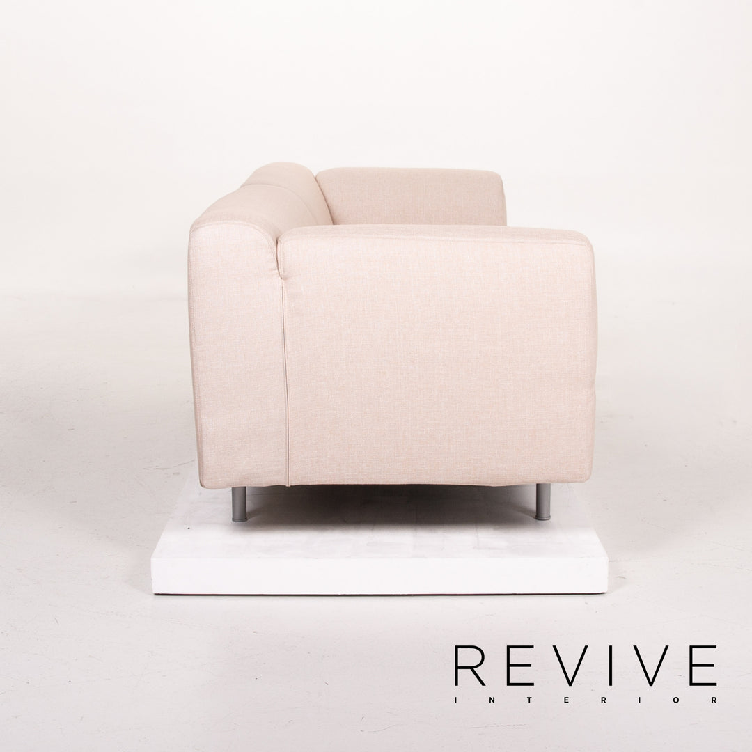 Cassina Met canapé en tissu crème nacre rose canapé trois places #13843
