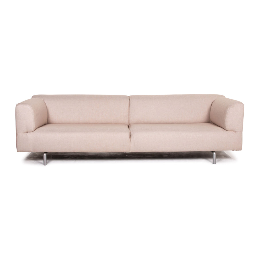 Cassina Met canapé en tissu crème nacre rose canapé trois places #13843