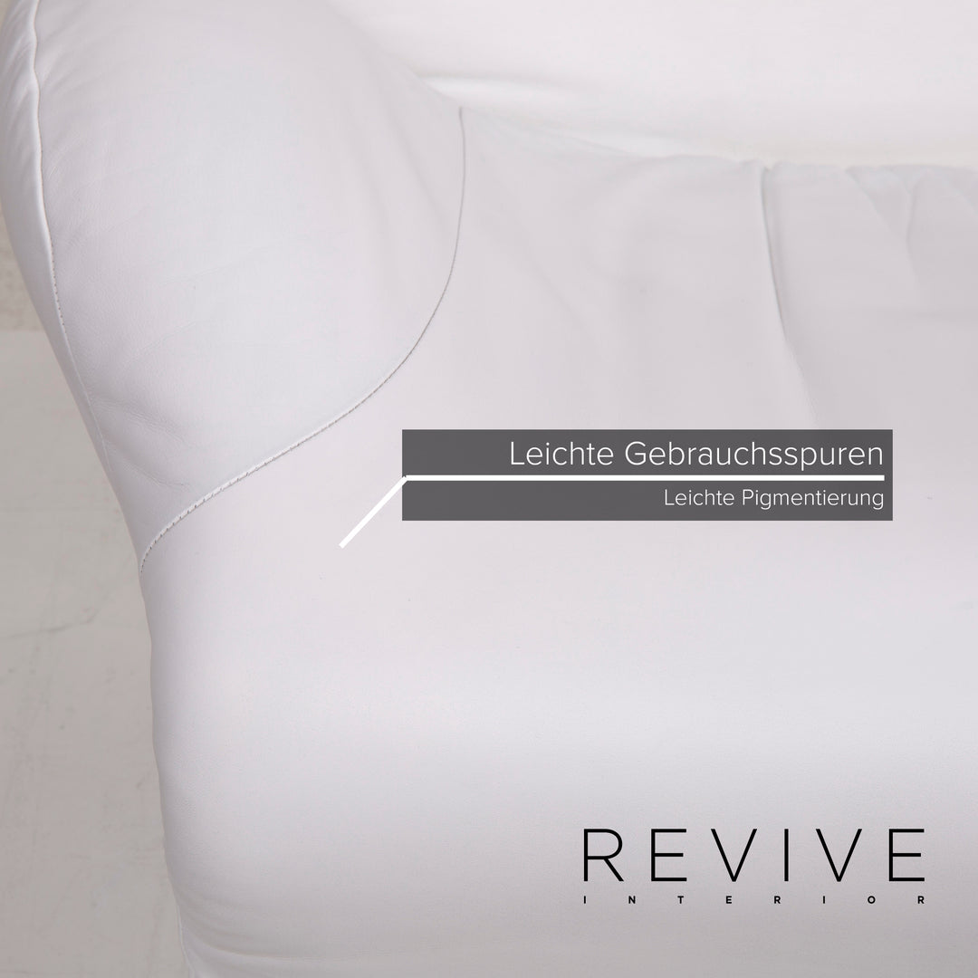 Cassina Wink Leather Armchair White Relaxation #15378
