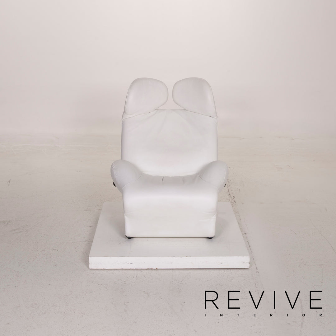Cassina Wink Leather Armchair White Relaxation #15378