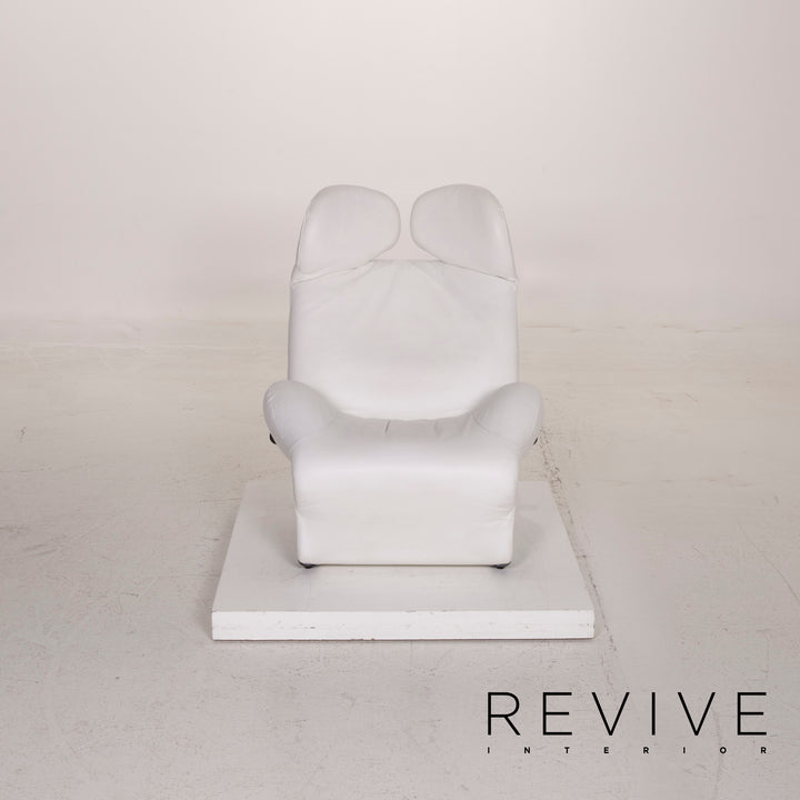 Cassina Wink Leather Armchair White Relaxation #15378