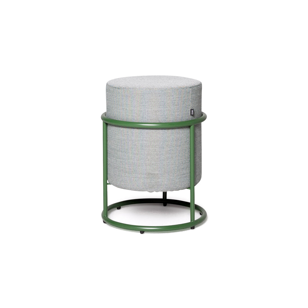 Tabouret Cor Drop en tissu vert Pauline Deltour repose-pieds #8785