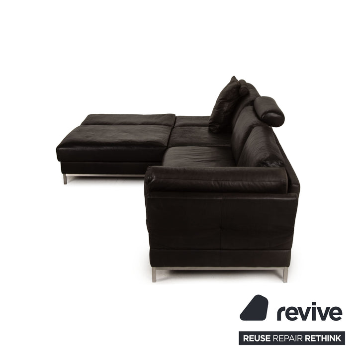 Contur Semino Leder Sofa Schwarz Ecksofa Sofa Couch