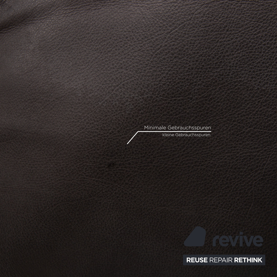 Contur Semino Leder Sofa Schwarz Ecksofa Sofa Couch